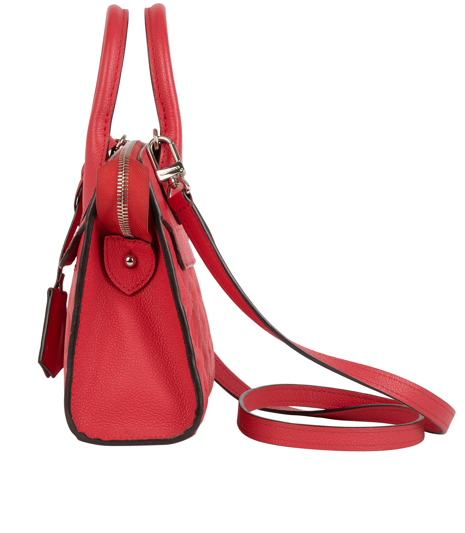 Mini Pont Neuf, &pound;950, Handbags, Red, Canvas/Leather, Bottom view